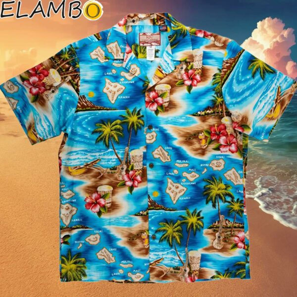 RJC Hawaiian Aloha Shirt Island Beach Family Print Hawaaian Shirt Hawaaian Shirt