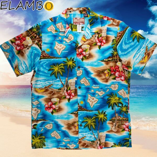 RJC Hawaiian Aloha Shirt Island Beach Family Print Hawaiian Hawaiian