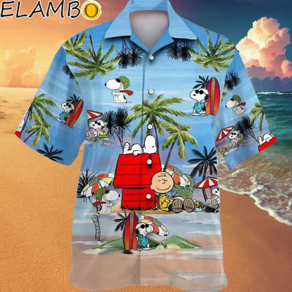 Snoopy Summer Time Hawaiian Shirt Blue Summer Aloha Shirt Hawaaian Shirt Hawaaian Shirt