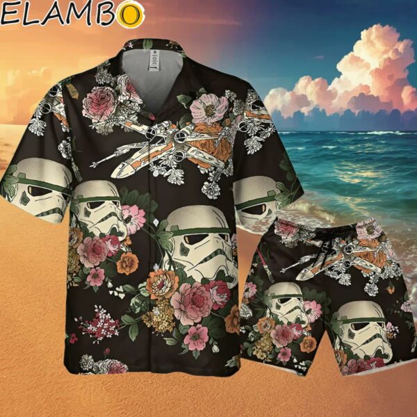 Star Wars Flower Stormtrooper Pattern Hawaiian Shirt Tropical Aloha Shirt Hawaaian Shirt Hawaaian Shirt