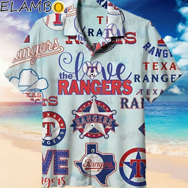Texas Rangers Hawaiian Shirt Love Logo History Texas Rangers Gift Hawaiian Hawaiian