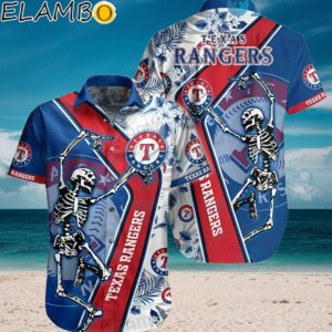 Texas Rangers Hawaiian Shirt Skeleton Dancing Texas Rangers Gift Aloha Shirt Aloha Shirt