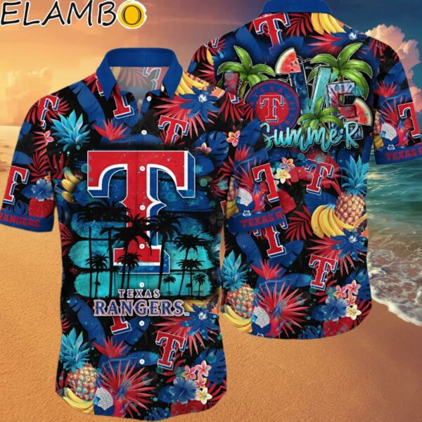 Texas Rangers MLB Hawaiian Shirt Ice Cream Season Aloha Shirt Hawaaian Shirt Hawaaian Shirt