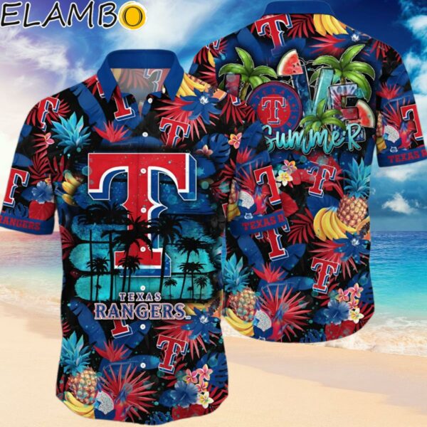 Texas Rangers MLB Hawaiian Shirt Ice Cream Season Aloha Shirt Hawaiian Hawaiian
