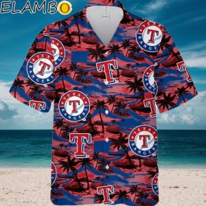 Texas Rangers Vintage Sea Island Pattern Hawaiian Shirt Aloha Shirt Aloha Shirt