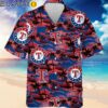 Texas Rangers Vintage Sea Island Pattern Hawaiian Shirt Hawaiian Hawaiian
