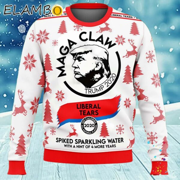 Trump MAGA Claw Ugly Christmas Knit Sweater Sweater Ugly