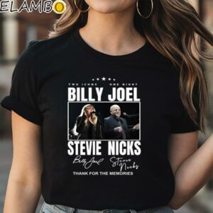 Two Icons One Night Billy Joel Stevie Nick Tour 2024 T Shirt Black Shirt Shirt
