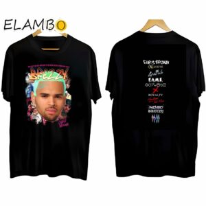 Vintage Chris Brown 11 11 2024 Tour Concert Shirt Black Shirt Black Shirt