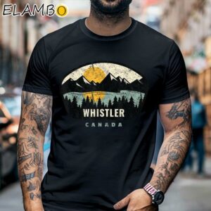 Whistler BC Canada Vacation Souvenir T Shirt Black Shirt Black Shirt