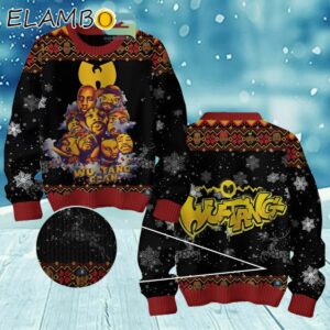 Wu Tang Clan Band Christmas Light Ugly Sweater Sweater Ugly