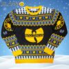 Wu Tang Clan Logo Snowflakes Yellow Black White Ugly Christmas Sweater Ugly Sweater