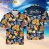 Yankees Hawaiian Shirt Pineapple Tropical Flower New York Yankees Gift Hawaiian Hawaiian