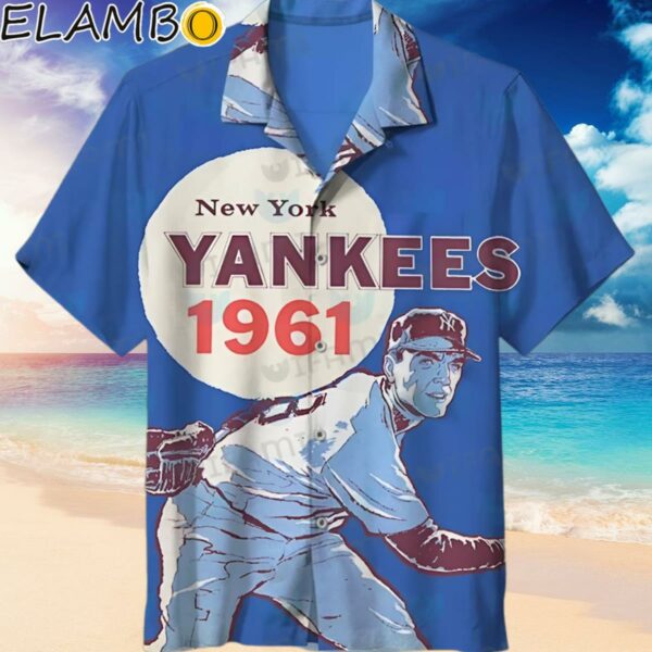 Yankees Hawaiian Shirt Reverse Retro 1961 New York Yankees Gift Hawaiian Hawaiian