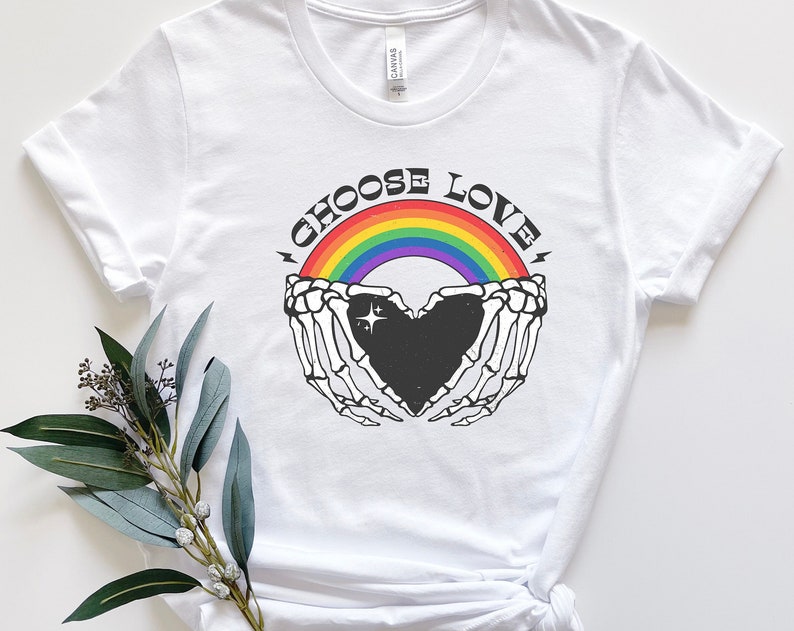 Choose Love Unisex T Shirt Cotton Tee TSE299.jpg