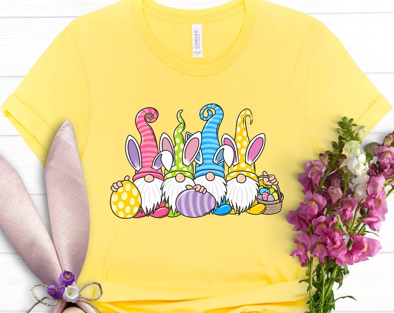 Easter Gnome Unisex T Shirt Cotton Tee TSE285.jpg