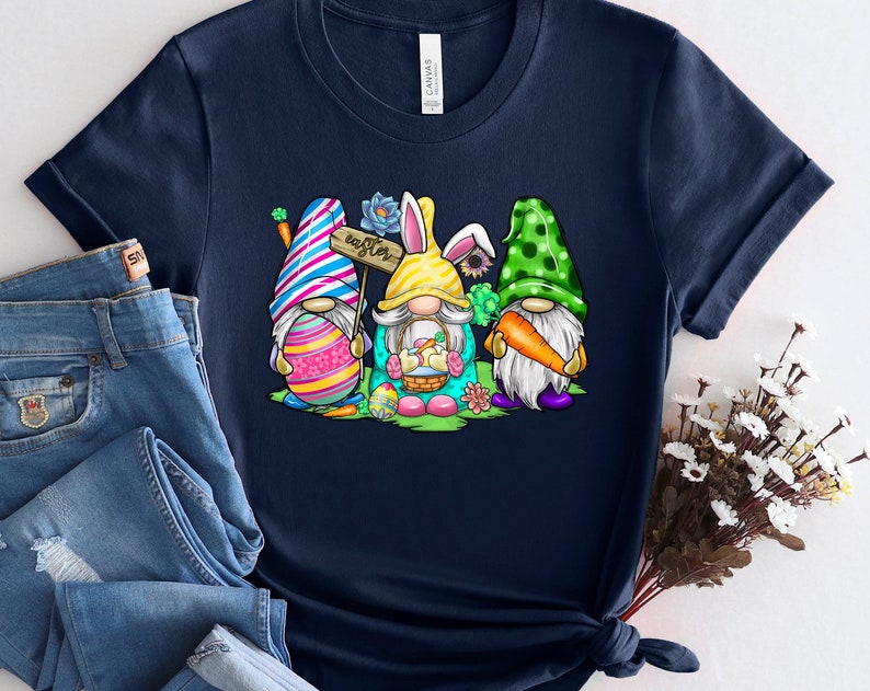 Easter Gnome Unisex T Shirt Cotton Tee TSE294.jpg