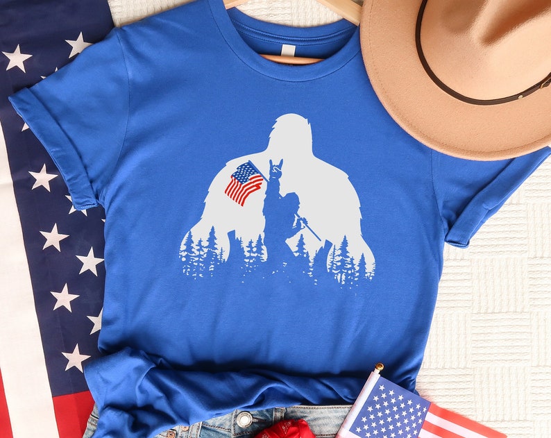 King Kong 4th Of July Unisex T Shirt Cotton Tee TSE267.jpg