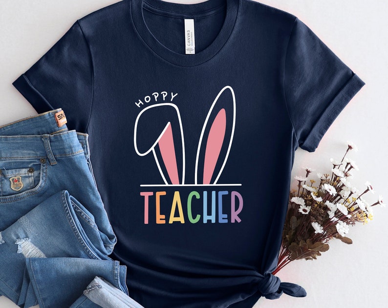 One Hoppy Teacher Unisex T Shirt Cotton Tee TSE255.jpg