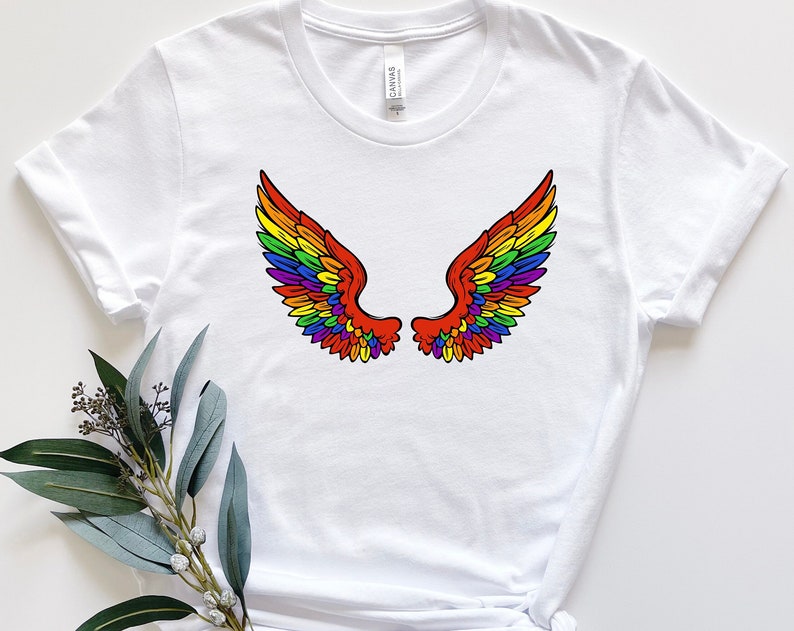 Pride Wings Unisex T Shirt Cotton Tee TSE270.jpg