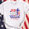 Red White Blessed Unisex T Shirt Cotton Tee TSE233.jpg