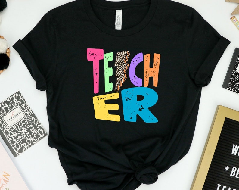 Retro Teacher Unisex T Shirt Cotton Tee TSE210.jpg