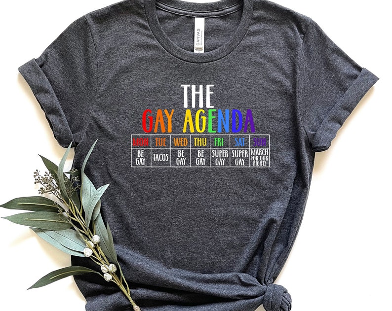 The Gay Agenda Unisex T Shirt Cotton Tee TSE275.jpg