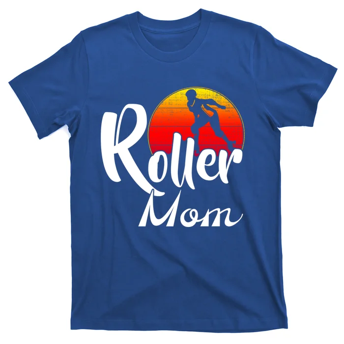 Vintage Roller Mom Retro Sunset Funny Sports Skate Gift T Shirt.webp